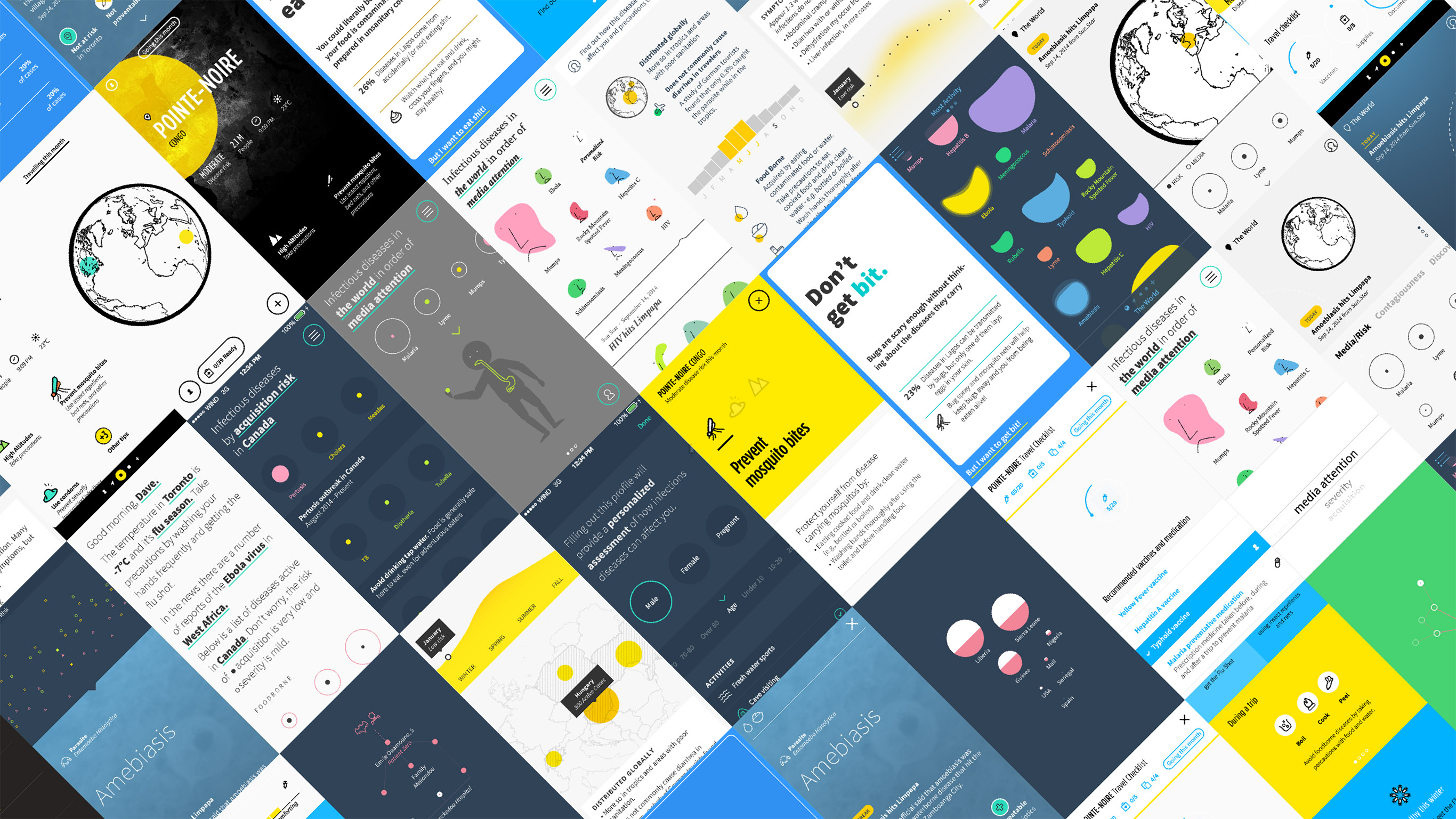 A compilation of George mockups