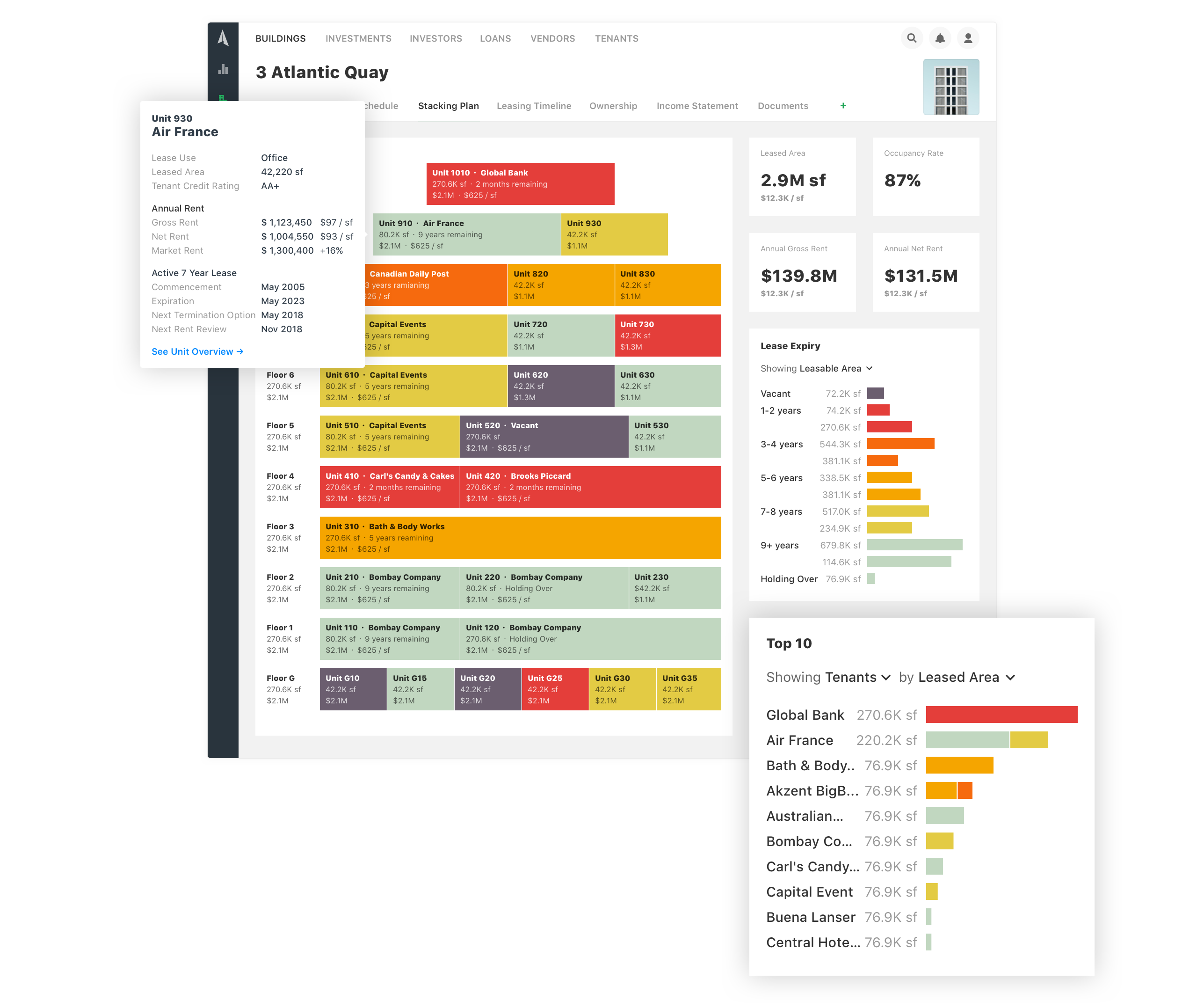 Stacking Plan Page
