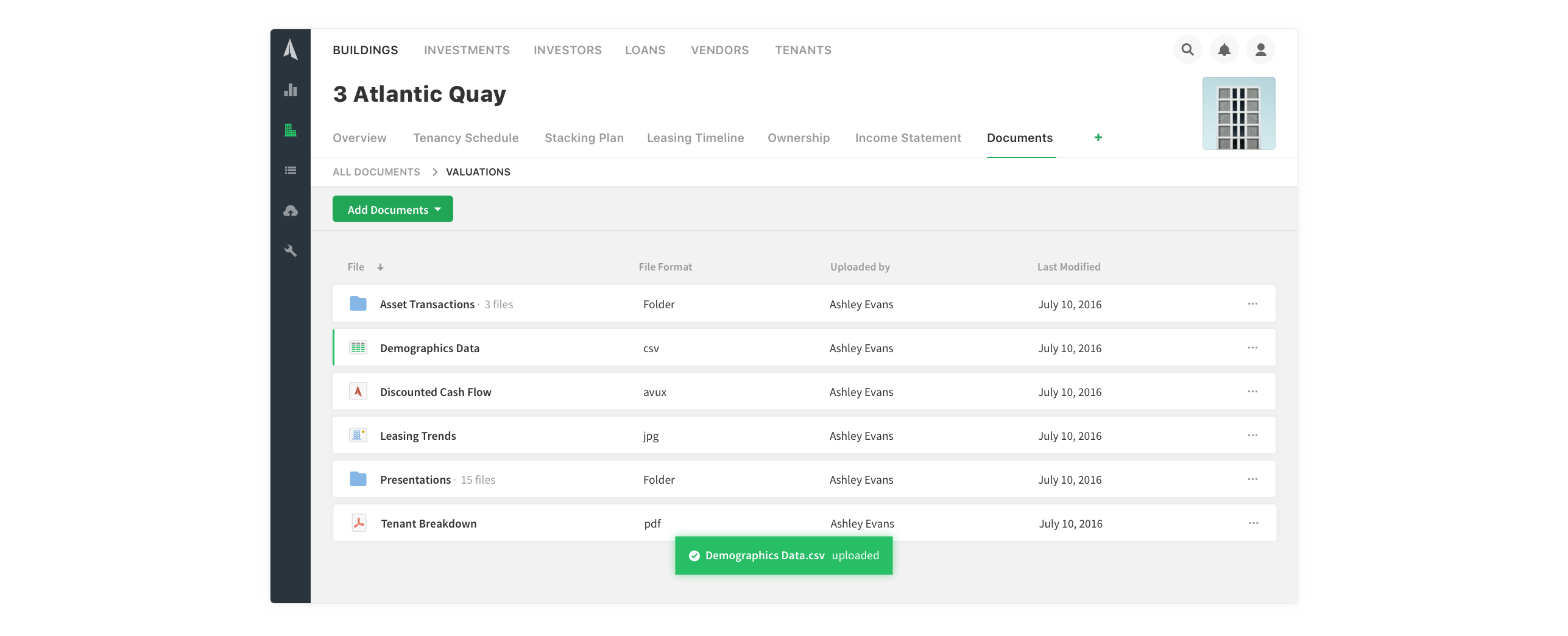 Documents Page